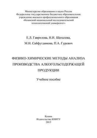Физико-химические методы анализа производства алкогольсодержащей продукции. П. Гуревич