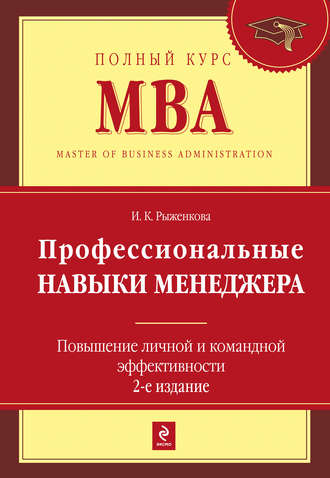 Профессиональные навыки менеджера. Повышение личной и командной эффективности. Ирина Рыженкова