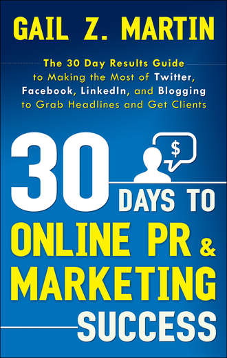 Gail Z. Martin. 30 Days to Online PR and Marketing Success