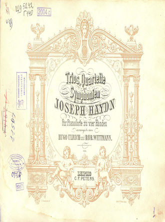 Йозеф Гайдн. Trios, Quartette und Symphonien von Ioseph Haydn