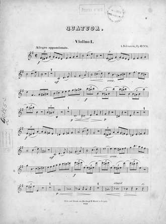 Trois quatuors pour 2 Violons, Alto et Violoncelle comp. par Ant. Rubinstein. 