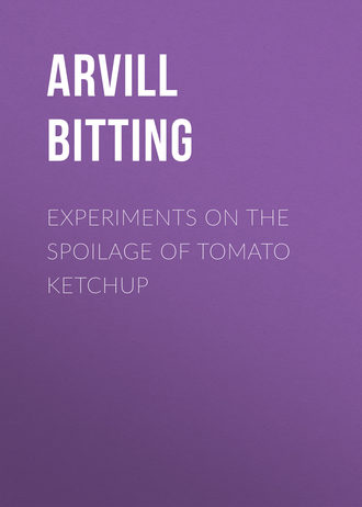Arvill Wayne Bitting. Experiments on the Spoilage of Tomato Ketchup