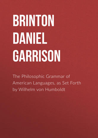Brinton Daniel Garrison. The Philosophic Grammar of American Languages, as Set Forth by Wilhelm von Humboldt