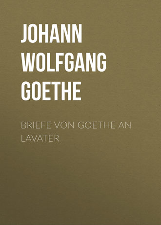 Иоганн Вольфганг фон Гёте. Briefe von Goethe an Lavater