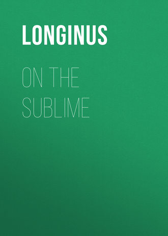 Longinus. On the Sublime
