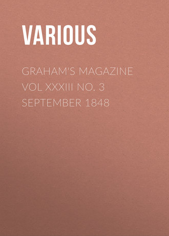 Various. Graham's Magazine Vol XXXIII No. 3 September 1848
