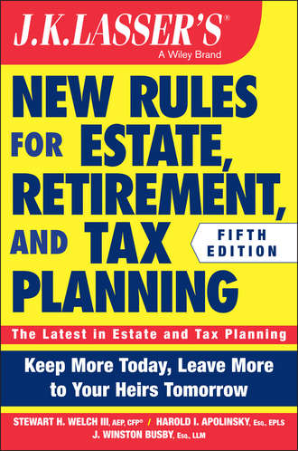 J. Busby Winston. JK Lasser's New Rules for Estate, Retirement, and Tax Planning