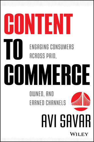 Avi  Savar. Content to Commerce. Engaging Consumers Across Paid, Owned and Earned Channels
