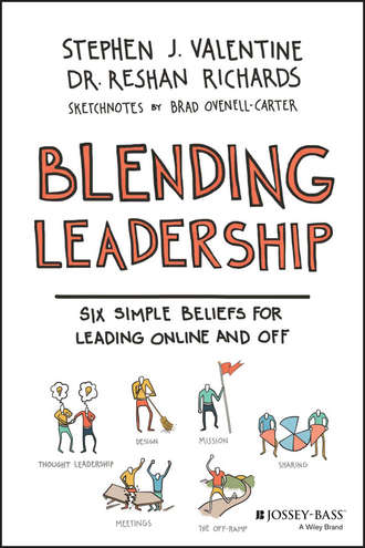 Dr. Ovenell-Carter Brad. Blending Leadership. Six Simple Beliefs for Leading Online and Off