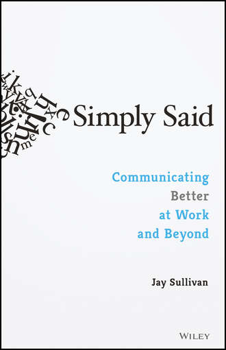 Jay  Sullivan. Simply Said. Communicating Better at Work and Beyond