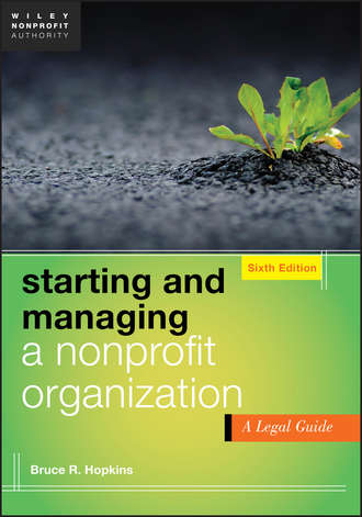 Bruce R. Hopkins. Starting and Managing a Nonprofit Organization. A Legal Guide