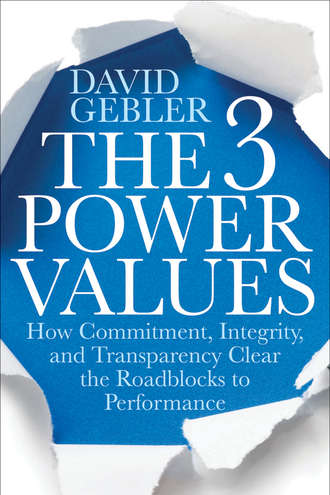 David  Gebler. The 3 Power Values. How Commitment, Integrity, and Transparency Clear the Roadblocks to Performance