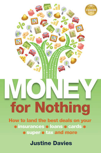 Justine  Davies. Money for Nothing. How to land the best deals on your insurances, loans, cards, super, tax and more