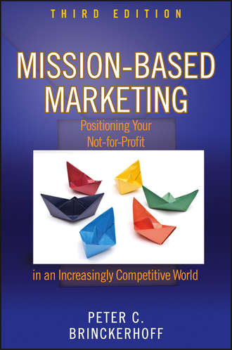 Peter Brinckerhoff C.. Mission-Based Marketing. Positioning Your Not-for-Profit in an Increasingly Competitive World