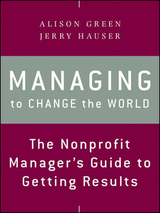 Alison  Green. Managing to Change the World. The Nonprofit Manager's Guide to Getting Results