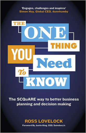 Ross  Lovelock. The One Thing You Need to Know. The SCQuARE way to better business planning and decision making