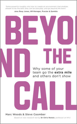 Marc  Woods. Beyond The Call. Why Some of Your Team Go the Extra Mile and Others Don't Show