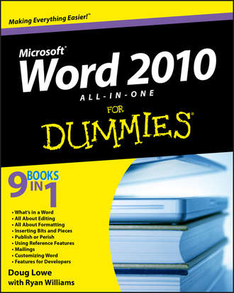 Doug  Lowe. Word 2010 All-in-One For Dummies