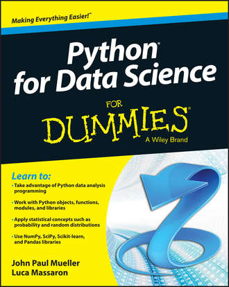 Luca  Massaron. Python for Data Science For Dummies