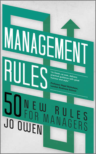 Jo  Owen. Management Rules. 50 New Rules for Managers