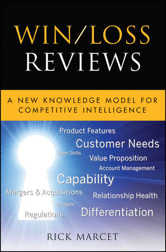 Rick  Marcet. Win / Loss Reviews. A New Knowledge Model for Competitive Intelligence