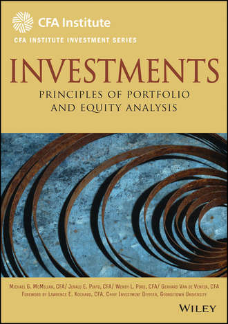 Michael  McMillan. Investments. Principles of Portfolio and Equity Analysis