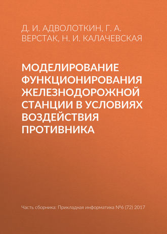 Моделирование функционирования железнодорожной станции в условиях воздействия противника. Д. И. Адволоткин