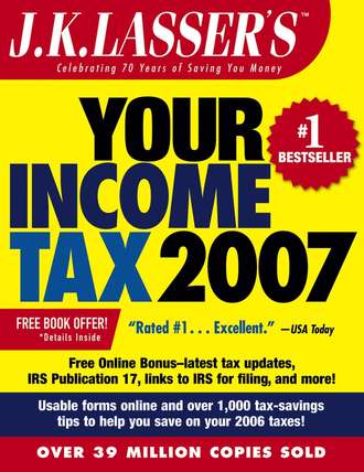 J.K. Institute Lasser. J.K. Lasser's Your Income Tax 2007. For Preparing Your 2006 Tax Return
