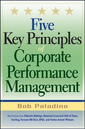 Bob  Paladino. Five Key Principles of Corporate Performance Management