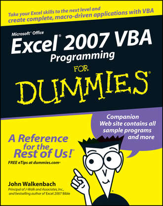 John  Walkenbach. Excel 2007 VBA Programming For Dummies