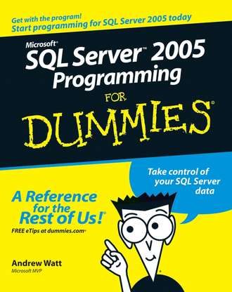 Andrew  Watt. Microsoft SQL Server 2005 Programming For Dummies