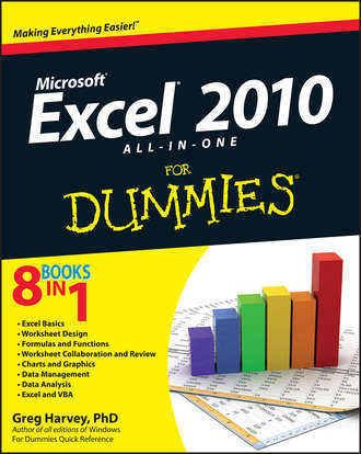 Greg  Harvey. Excel 2010 All-in-One For Dummies