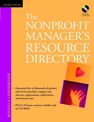 Ronald Landskroner A.. The Nonprofit Manager's Resource Directory