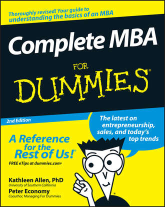 Peter  Economy. Complete MBA For Dummies