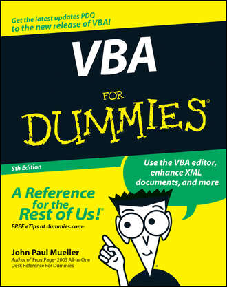 John Paul Mueller. VBA For Dummies