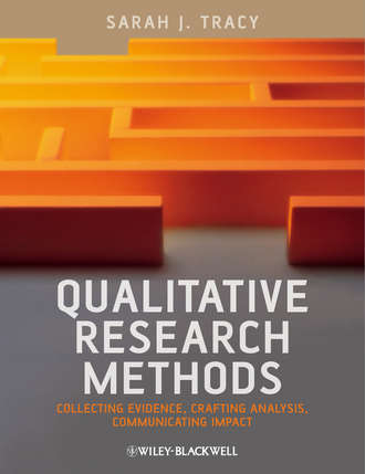 Sarah Tracy J.. Qualitative Research Methods. Collecting Evidence, Crafting Analysis, Communicating Impact