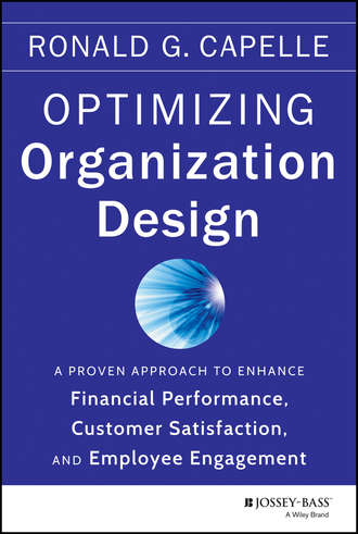Ronald Capelle G.. Optimizing Organization Design. A Proven Approach to Enhance Financial Performance, Customer Satisfaction and Employee Engagement