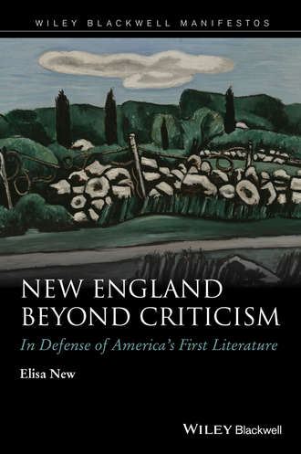 Elisa  New. New England Beyond Criticism. In Defense of America's First Literature