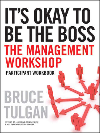 Bruce  Tulgan. It's Okay to Be the Boss. Participant Workbook