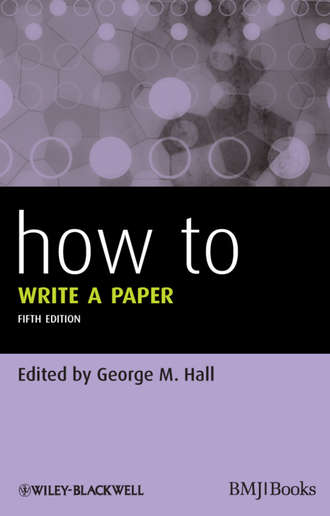 How To Write a Paper. 
