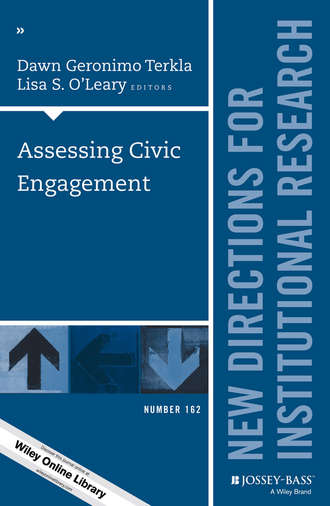 Terkla Dawn Geronimo. Assessing Civic Engagement. New Directions for Institutional Research, Number 162