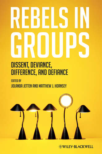 Jetten Jolanda. Rebels in Groups. Dissent, Deviance, Difference, and Defiance