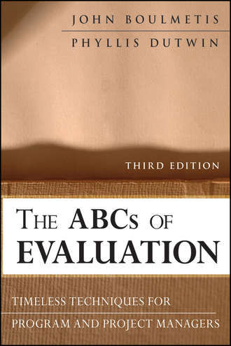 Dutwin Phyllis. The ABCs of Evaluation. Timeless Techniques for Program and Project Managers