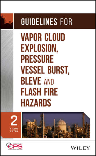 CCPS (Center for Chemical Process Safety). Guidelines for Vapor Cloud Explosion, Pressure Vessel Burst, BLEVE and Flash Fire Hazards