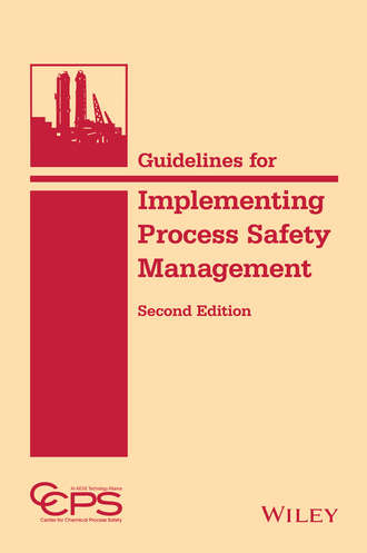CCPS (Center for Chemical Process Safety). Guidelines for Implementing Process Safety Management