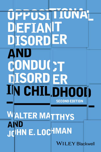 John E. Lochman. Oppositional Defiant Disorder and Conduct Disorder in Childhood