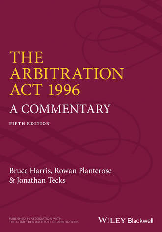 Bruce Harris. The Arbitration Act 1996