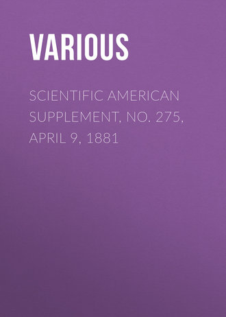 Various. Scientific American Supplement, No. 275, April 9, 1881