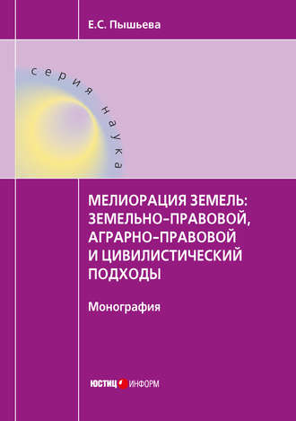 Мелиорация земель: земельно-правовой, аграрно-правовой и цивилистический подходы. Елена Пышьева