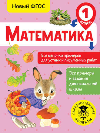 Математика. Все цепочки примеров для устных и письменных работ. 1 класс. 